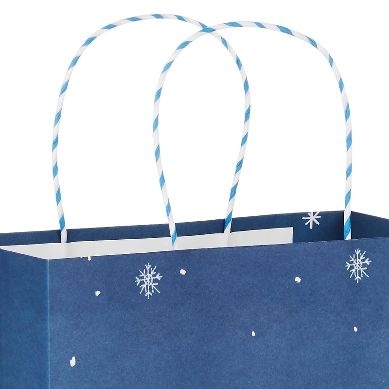 Assortiment de sacs-cadeaux Hallmark de Noël, paquet de 5 grands sacs (Rouges, verts et bleus)