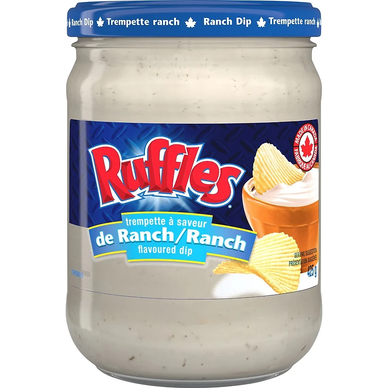 Ruffles Trempette à saveur de Ranch 425g