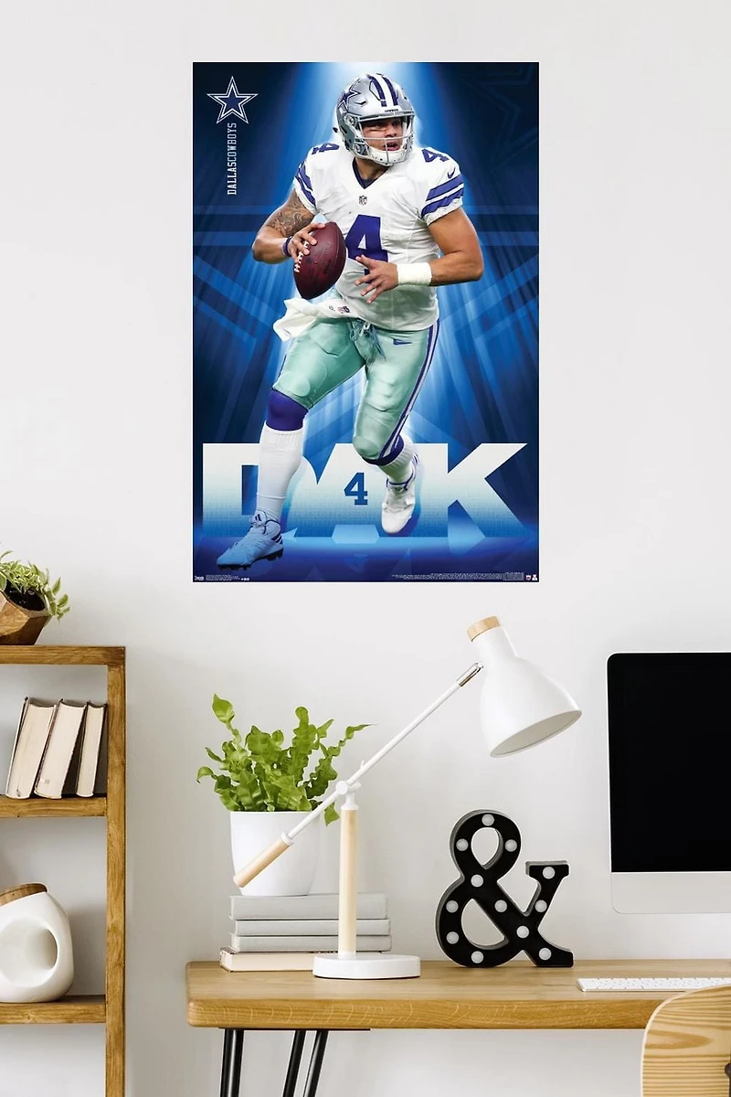 NFL Dallas Cowboys - Dak Prescott 17 Wall Poster, 22.375" x 34"