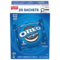 OREO Chocolate Sandwich Cookies, 20 Original Snack Packs (individually wrapped), 40 Cookies, School Snacks, Lunch Snacks, Birthday Party, 440 g