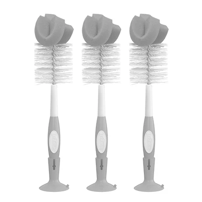 Brosse à bouteille de Dr. Brown's grey paquet de 3