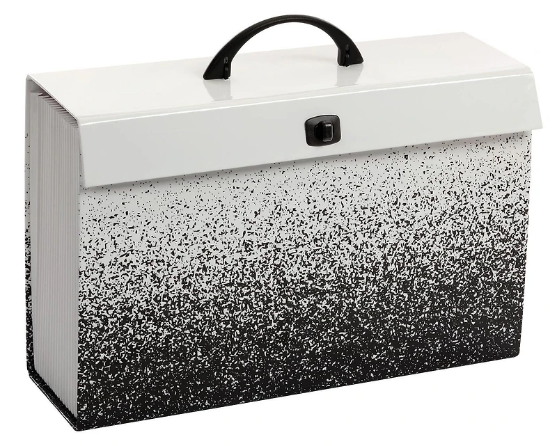 Fashion 19 Pkt Case File - Black and White