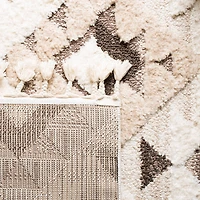 Safavieh Moroccan Tassel Shag Larry Geometric Area Rug