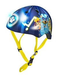 Combo Trottinette Jouet à Trois Roues et casque, roues et badge lumineux