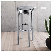 Yasmine Counter Stool made of metal frame and swivel SET OF 2