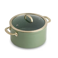 Thyme & Table Supreme 12-Piece Cookware Set Non-Stick - Olive