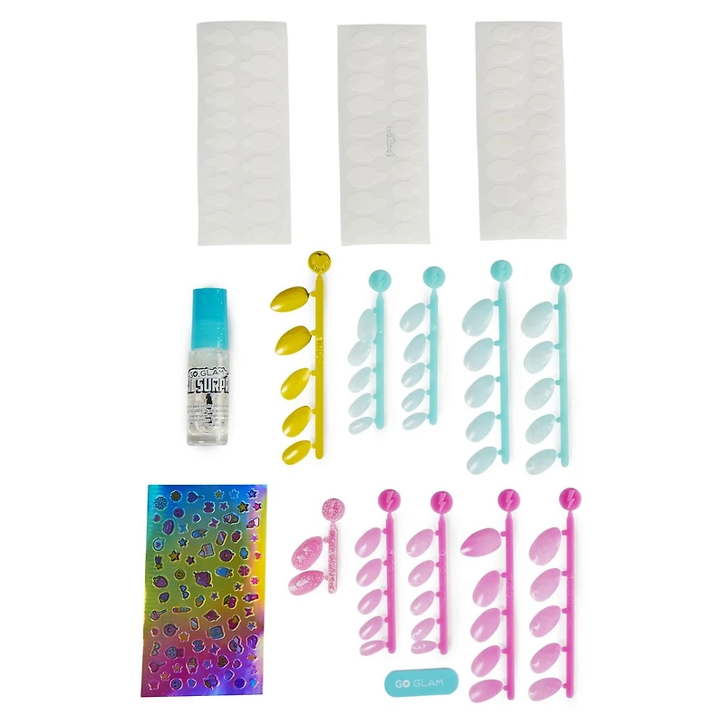 Cool Maker, GO GLAM Nail Surprise Manicure Set with Surprise Feature Press on Nails and Polish (Styles May Vary), Nail Kit Kids Toys for Ages 8 and up