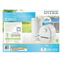 Pompe à filtre à cartouche Intex C1500 avec Gfci (110-120 volts), âge : adulte