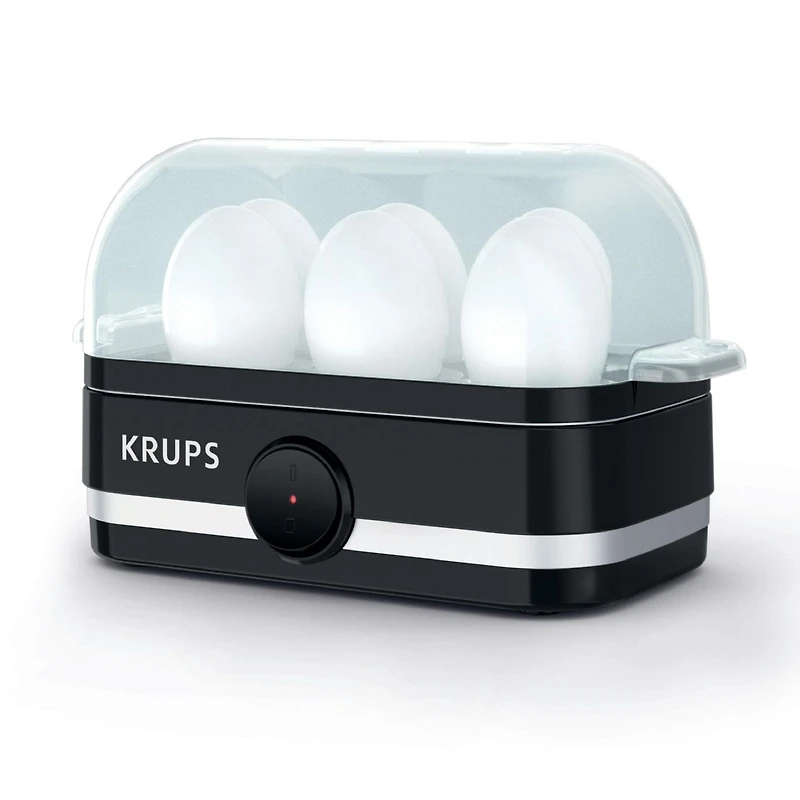 KRUPS Cuiseur À Œufs Électrique Rapide Simply, Capacité De 6 Œufs Pour Œufs Durs, Pochés, Brouillés Ou Omelettes