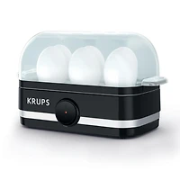 KRUPS Cuiseur À Œufs Électrique Rapide Simply, Capacité De 6 Œufs Pour Œufs Durs, Pochés, Brouillés Ou Omelettes