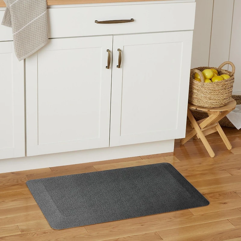 Better Homes & Garden Tapis de cuisine utilitaire anti-fatigue, 50,8 l x 81,28 L, pierre grise