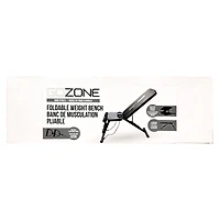 GoZone Foldable Weight Bench with Resistance Bands – Black, Padded ankle bar