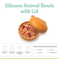 Melii Bol en silicone avec couvercle