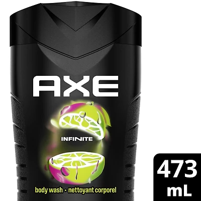 Nettoyant Corporel hydratant pour homme, fraîcheur longue durée, AXE Infinite Pamplemousse et Patchouli, 473mL Nettoyant Corporel 473 ml