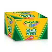 Crayola Dustless Coloured Chalk, 144 Count