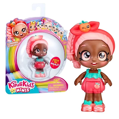 Kindi Kids Minis - Summer Peaches - Mini Bobble Head Doll