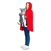 Costume de porte-bébé adulte petit chaperon rouge et petit loup, taille unique