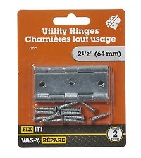 Charnière tout usage 2-1/2 po 2 pièces