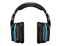 Casque de jeu G935 Câblé / Sans fil Sur tête Stéréo Logitech - USB, Mini-phone (3.5mm) - Câblé -Sur tête - Binaural - Circumaural - Cardioïde, Uni directionnel Microphone - Noir, Bleu
