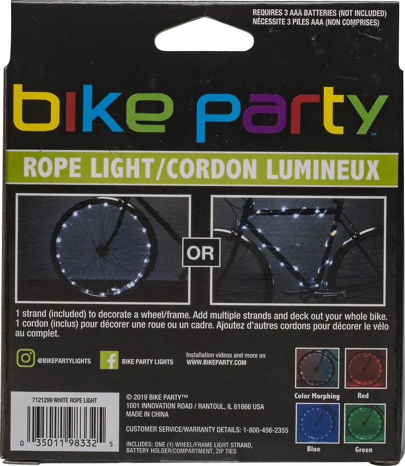 Cordon Lumineux Pour Cadre ou roue de vélo Bike Party de Bell Sports