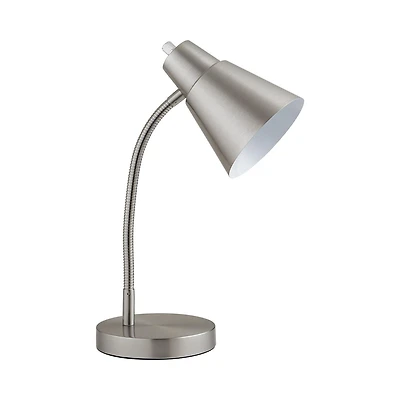 HOMETRENDS Desk Lamp, 17.5", brushed nickel