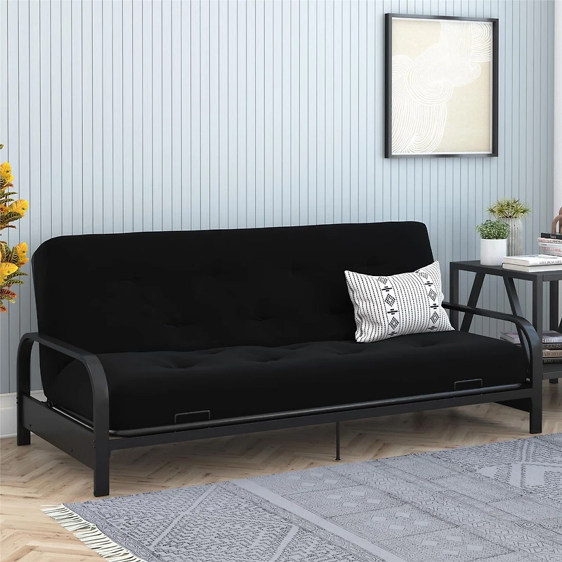 Matelas futon à ressorts ensachés de 8 po Trule de Signature Sleep, simili-lin de polyester, format deux places