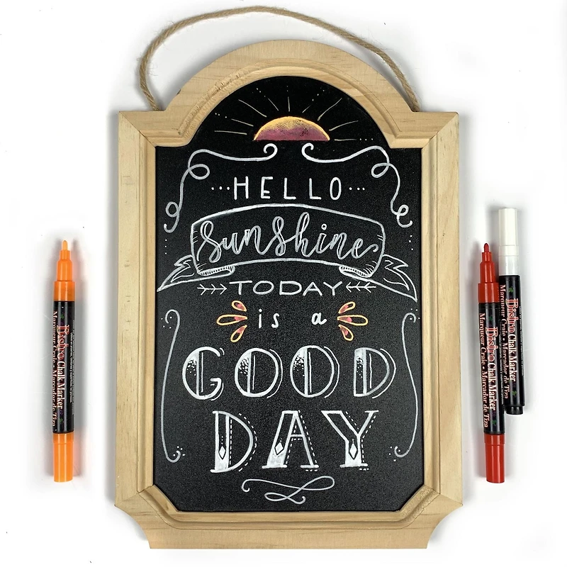MARVY UCHIDA®  BISTRO CHALK MARKER 4PC FINE FLUORESCENT SET