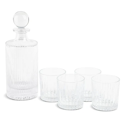 Carafe à whisky et verres à cocktail Thyme & Table, ensemble de 5 pièces