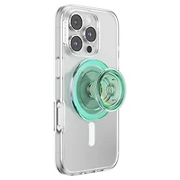 PopSockets PopGrip for MagSafe Round with Adapter Iridescent Turq