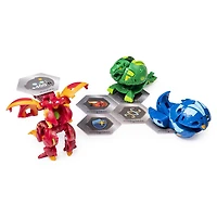 Bakugan Starter Pack 3-Pack, Dragonoid, Collectible Action Figures, for Ages 6 and Up