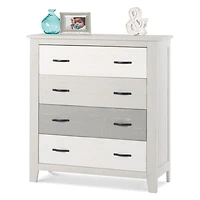 Forever Eclectic Long Beach 4-Drawer Chest, Seascape Gray