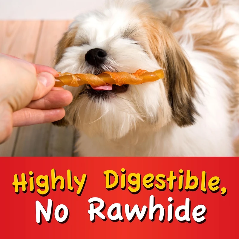 Hartz Oinkies Peanut Butter Pig Skin Twists™ Dog Treats