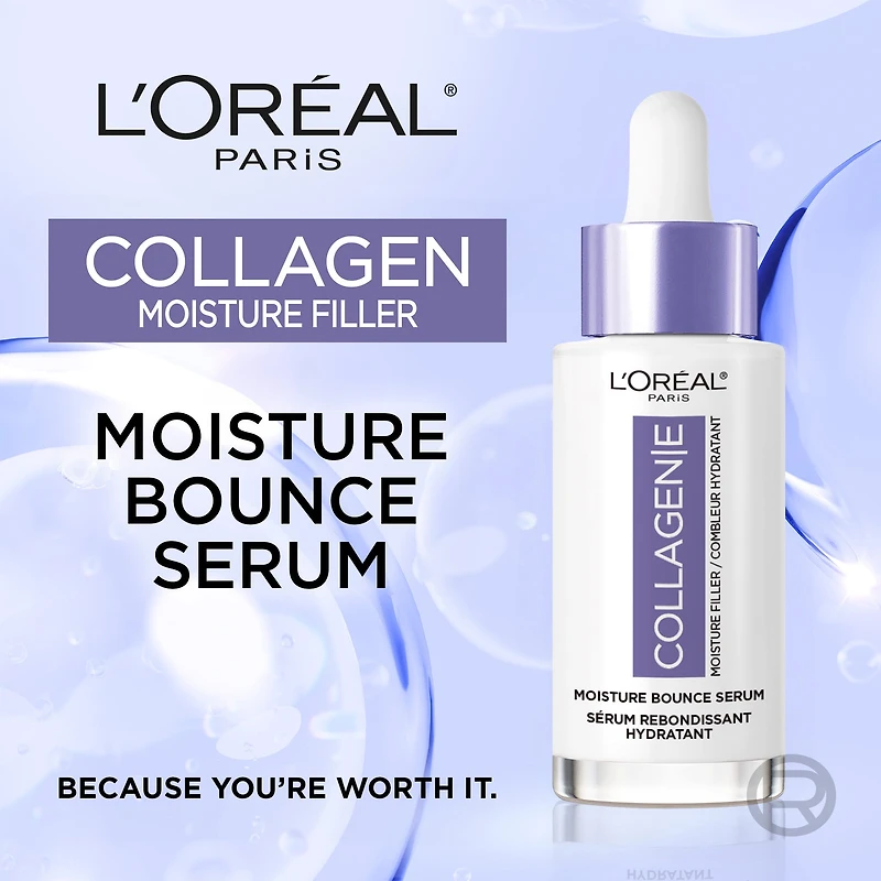 L'Oréal Paris Collagen Moisture Bounce Serum with Glycerin & Squalane, 50ml