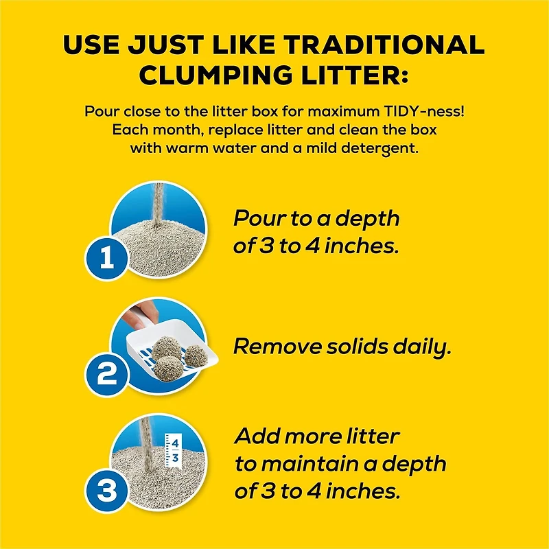 Tidy Cats Poids Plume Multi-chats avec le parfum Clear Springs, Litière pour Chats 8.5 kg