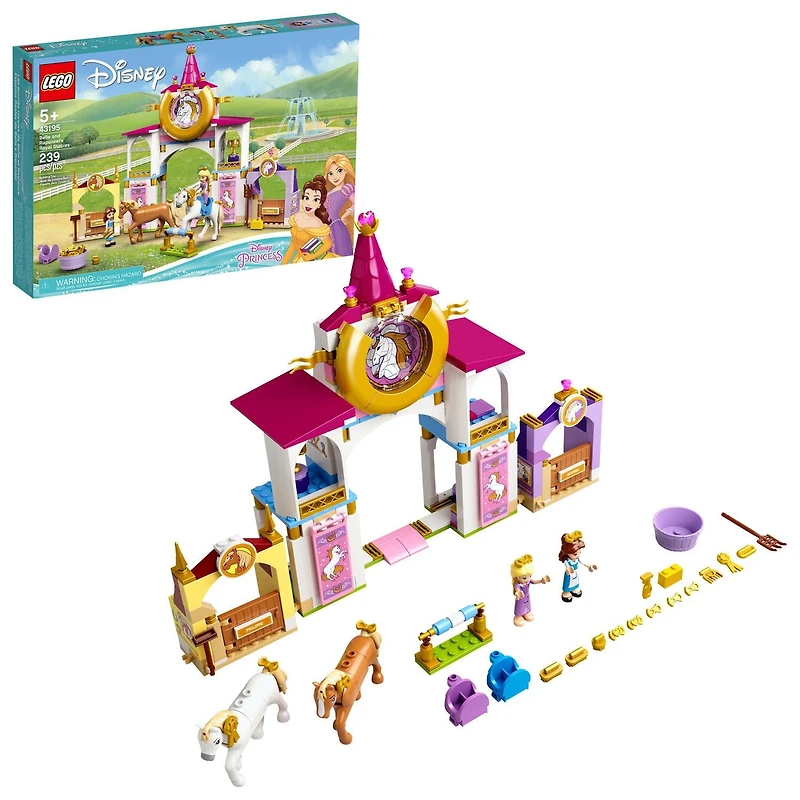 LEGO Disney Les écuries royales de Belle et Raiponce 43195 Ensemble de construction (239 pièces)