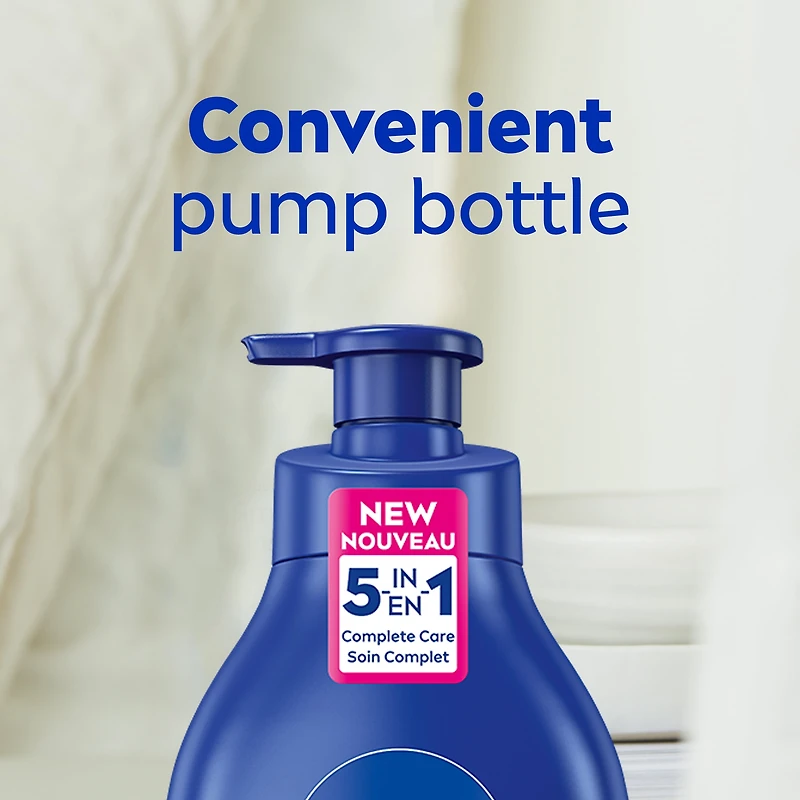 NIVEA Nourishing 72-Hr Hydrating Body Lotion, Body Milk with Hyaluronic Acid, 625 mL, 625 mL