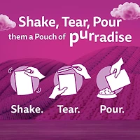 Nourriture humide pour chats adultes WHISKAS FAVORIS coupes en sauce en format variété – saveur de poulet et saveur de saumon