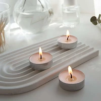 Mainstays Unscented White Tealights, 10-Pack