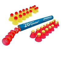 Speedminton Tube Speeder 20 pcs - Ensemble en vrac Speeders Fun et Match