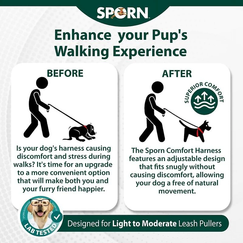 Harnais Pour Chien Sporn Comfort De Taille Moyenne, Harnais Pour Chien En Maille Élastique Rembourrée Rouge Durable, Harnais Pour Chien Respirant Et Confortable