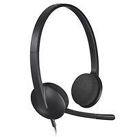 Logitech USB Headset H340, Plug into a world of crystal-clear audio.