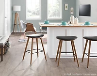 Saddle Mid-Century Modern Counter Stool by LumiSource