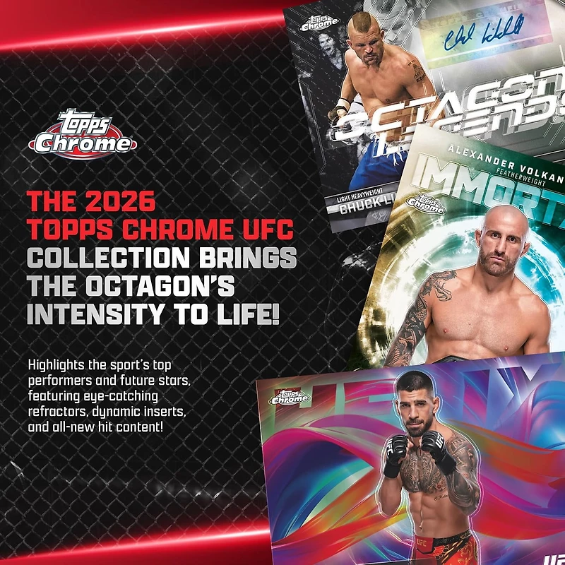 BOÎTE DE VALEUR UFC CHROME TOPPS 26
