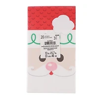 Holiday time, Christmas Santa Tall Napkins, 20ct
