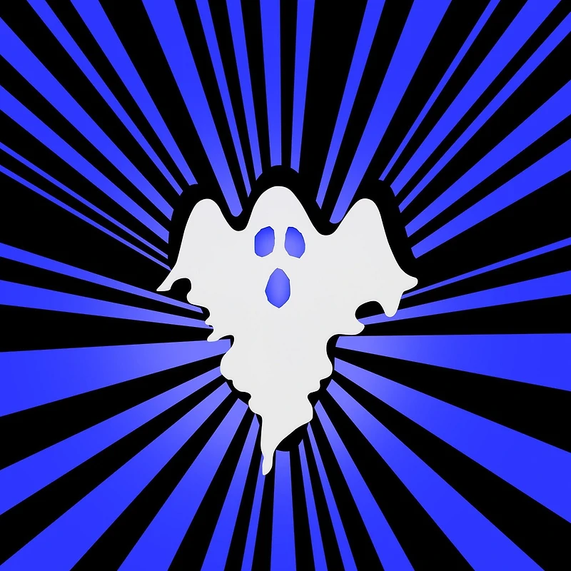 Halloween Lighted Silhouettes Decor Battery Op Radiant Shadows Ghost (Blue), Halloween Lighted Decor Batter