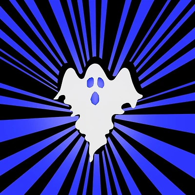 Halloween Lighted Silhouettes Decor Battery Op Radiant Shadows Ghost (Blue), Halloween Lighted Decor Batter
