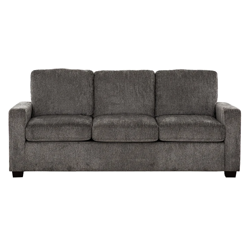 Valencia 81in. Grey Queen Size Sleeper Sofa Bed with USB & Outlet