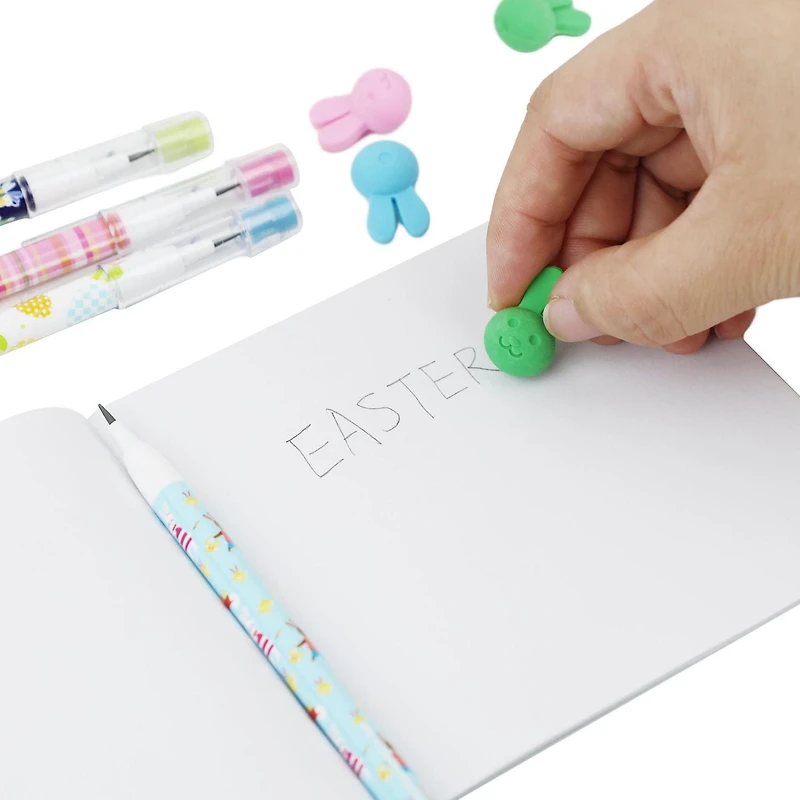 Way to Celebrate! 16CT PENCIL ERASER, NOVELTY