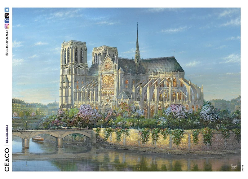 Puzzle Ceaco 1000 pièces "Notre Dame" par Thomas Kinkade