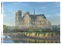 Puzzle Ceaco 1000 pièces "Notre Dame" par Thomas Kinkade